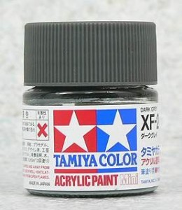 TAMIYA 壓克力系水性漆 10ml 暗灰色 XF-2